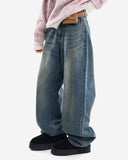 Owon cat sand wide denim pants