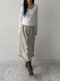 [Basic Item]Tolin V-Neck Tension Long-Sleeve T-Shirt