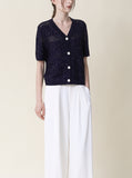 [Premium] Bell Linen Button Cardigan