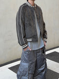 Suede Piping Line Varsity Padding