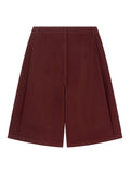 Mars Pleats Cotton Bermuda