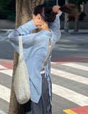 Page Backslit Loose Fit Shirt