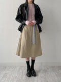 Verdi Flap Overfit Leather Blouson