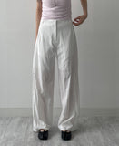 Marl Nylon Wide Slacks