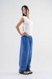 Cut-off washed sweatpants