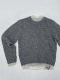 Frilled See-Through Layered Knit