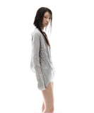 Ruffled Drape Cardigan