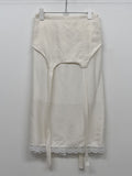 Fold Satin Lace Skirt