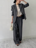 Ber Linen Loose Fit Single Jacket