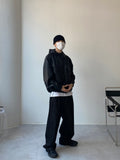 Two Pleat Black Denim