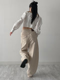Beans Off-Shoulder Crop Blouse