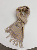 Wool check muffler