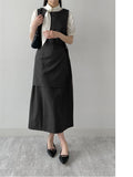 [Short Sleeve Version] Bob Tie Loose Fit Blouse