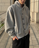Rud double-button hooded zip-up