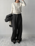 [FW/Setup Available] Conte Pintuck Wide Slacks