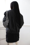 Leather padded jumper