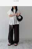 [Strap SET] Bardi Puff Frill Blouse