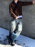 Multi Brush Washed Denim