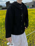 Noddy hood button cardigan