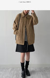 Cube Suede Single Half Jacket