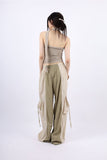 Scarf shirring top bustier