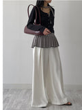 [Tie SET] Stripe frill sleeveless
