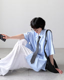 Maiz Seersucker Half Shirt