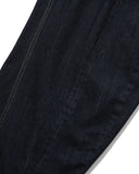 Panelled Barrel Denim Pants - Indigo
