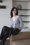Poplar lace knit top