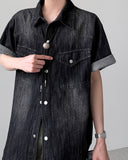 Nozuka Denim Half Shirt