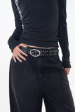 Objet oval stud belt
