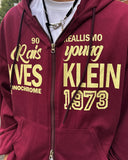 Rois Lettering Hooded Zip-Up
