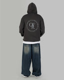 Length balloon denim jeans