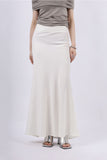 satin long skirt
