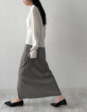 Eve One-Shoulder Pintuck Blouse