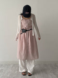 Melon lace bustier one-piece