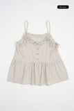 Valine frill bustier top