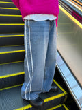 Track Line Wide Denim