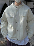 Whitey Fork Leather Hood Jumper