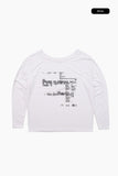 Gaussian off-shoulder tee
