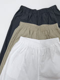 [Skirt SET] Wrap Nylon Banding Wide Pants