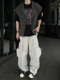 Lea hood zip-up knit vest
