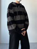 Stripe Warmer Knit Hood