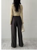 Launer Pocket Two-Tuck Wide Slacks