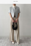 Launer Pocket Two-Tuck Wide Slacks