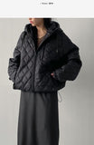 [Unisex] Beor Quilted Overfit Hooded Padding