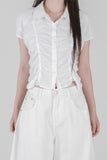 SCULPT SHIRRING SHIRT