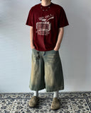 D-Ring Sand Washed Bermuda Denim