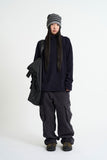 Vintage washed dyeing cargo wide pants