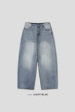 Vintage Washed Balloon Denim Pants